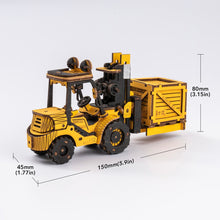ROKR Forklift Engineering Vehicle 3D Wooden Puzzle TG413K