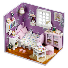DIY Miniature Sweet Purple Bedroom