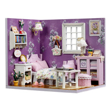 DIY Miniature Sweet Purple Bedroom