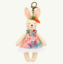 Pastel Bunny – Handmade Plush Bag Charm & Keychain 🎨