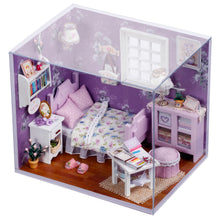 DIY Miniature Sweet Purple Bedroom