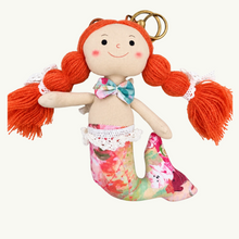 Mermaid Girl – Handmade Plush Bag Charm & Keychain 🧜‍♀️