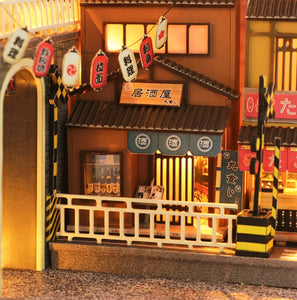 DIY Miniature Sakura Train Station Book Nook