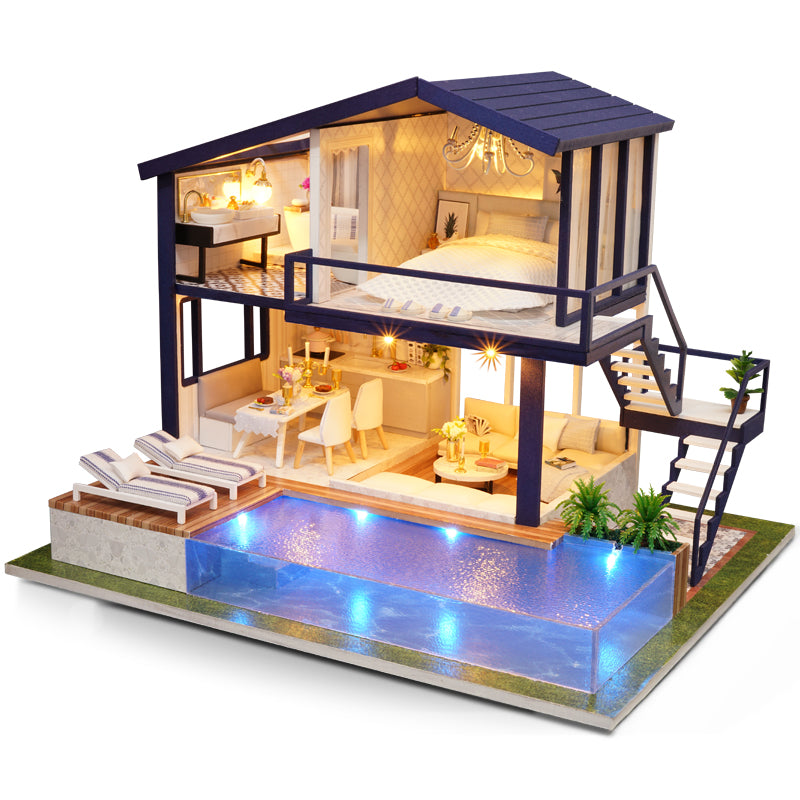 DIY Miniature House with Infinity Pool Set – Lil' Haven