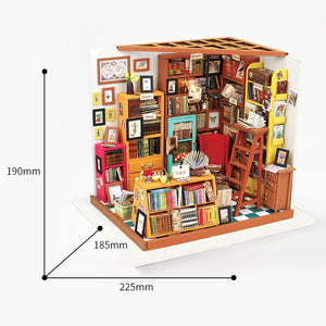DIY Miniature Mini Library Dollhouse
