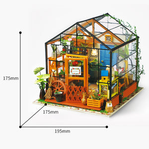 DIY Miniature Greenhouse Garden Dollhouse