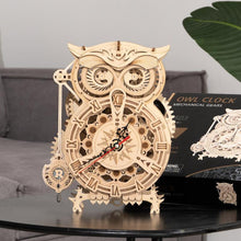Owl Clock  Battery Mechanical Gears Kit