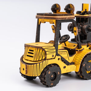 ROKR Forklift Engineering Vehicle 3D Wooden Puzzle TG413K