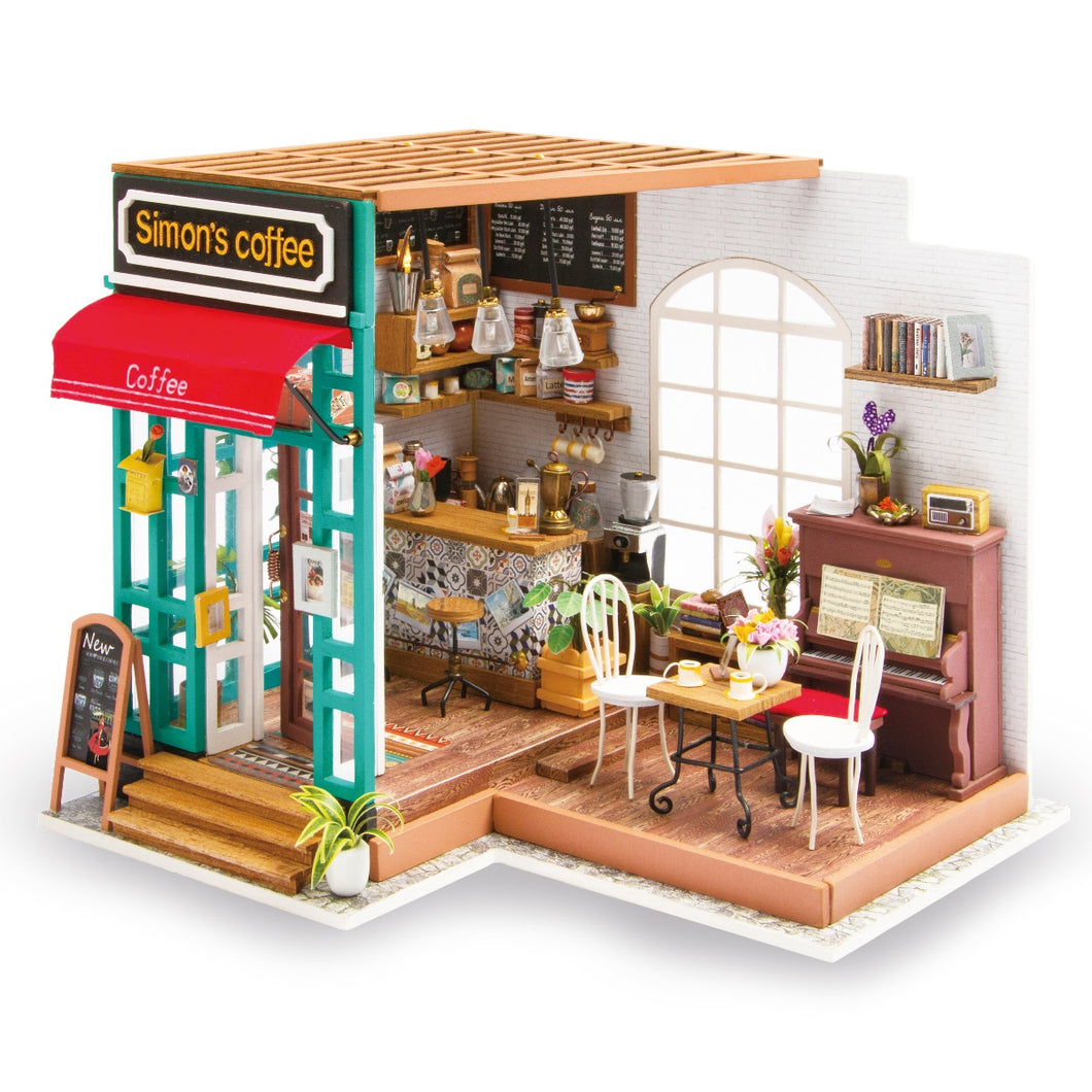 DIY Miniature Simon's Coffee Dollhouse