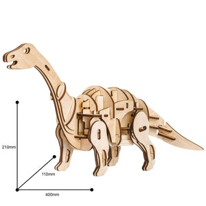 Wooden DIY Robotic Dinosaurs - Remote Control Apatosaurus