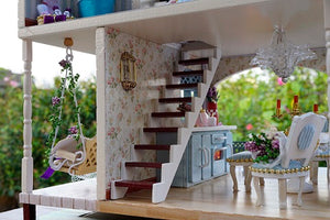 DIY Miniature Provence Lavender Villa Dollhouse