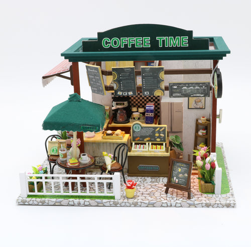 Miniature DIY Coffee Shop Set