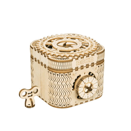 Wooden DIY Mechanical Gear Treasure Box