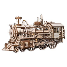 Wooden DIY Mechanical Gear Locomotive