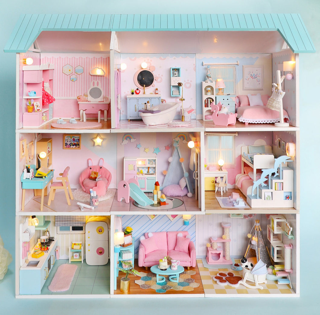 DIY Miniature Modular Stackable Dollhouse