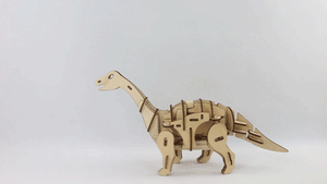 Wooden DIY Robotic Dinosaurs - Remote Control Apatosaurus