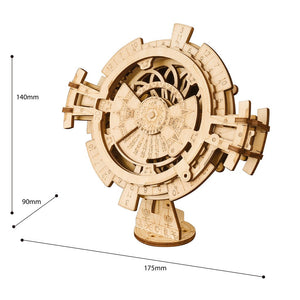 Wooden DIY Mechanical Gear Perpetual Calendar